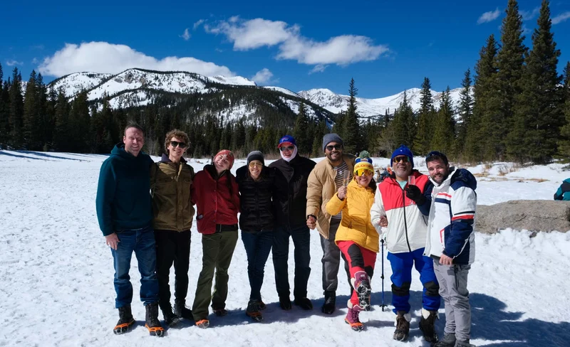 Snowshoeing in Rocky Mountains