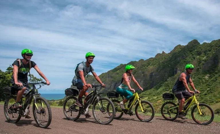 Kualoa Ranch Electric Mountain Bike Adventure Tour in Hawaii