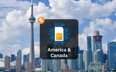 Cool Data Sim 4G/5G Unlimited Data Sim Card for the United States and Canada (Pick up at Hong Kong Airport)