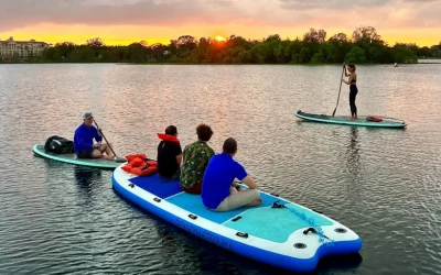 Happy Hour Sunset Clear Kayak or Paddleboard Experience in Orlando