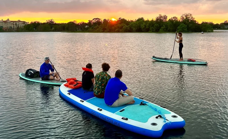 Happy Hour Sunset Clear Kayak or Paddleboard Experience in Orlando