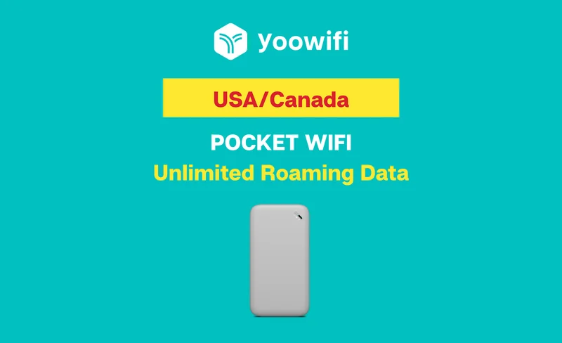 Unlimited 4G Travel UPSIZED WIFI for USA, and Canada
