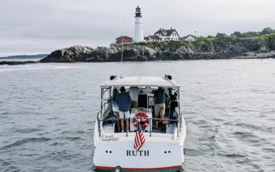 Sunset Lighthouse Cruise Along the Coast of Portland Maine