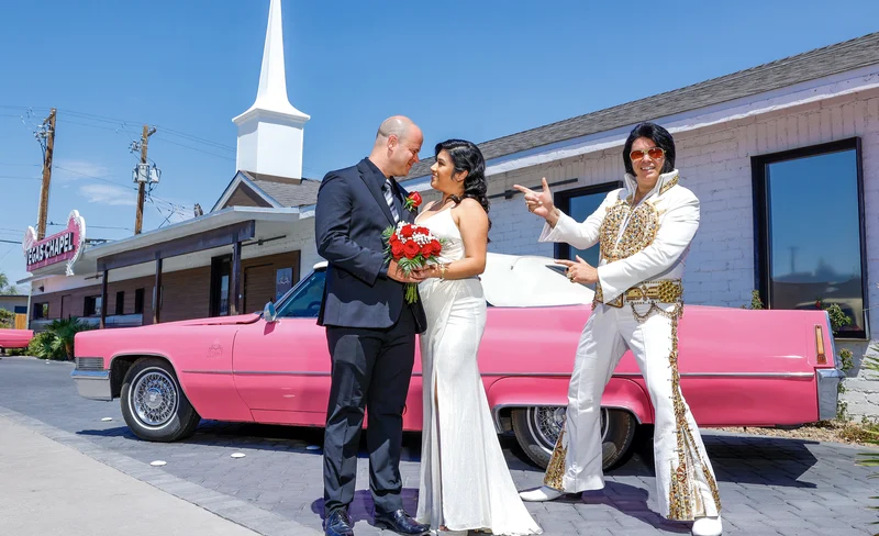 Elvis Wedding and Vow Renewal with Photography and Limousine