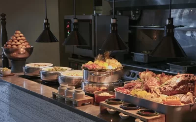 Humble House Taipei, Curio Collection by Hilton-LA FARFALLA-Taipei 101-buffet