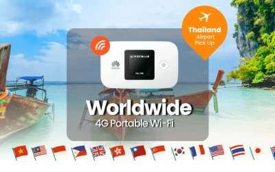 Worldwide 4G Portable Wi-Fi (Pick Up in Thailand)