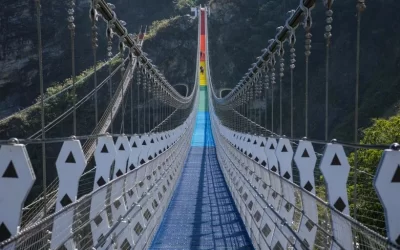 Shuanglong Falls Colorful Suspension Bridge Ticket