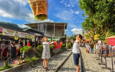 Sky Lantern Prayer Experience at Shifen Old Street