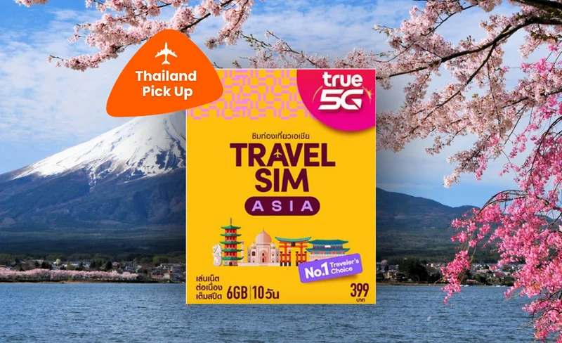 [Thailand Pick up] True 5G Travel SIM Zone Asia (exclude Thailand)