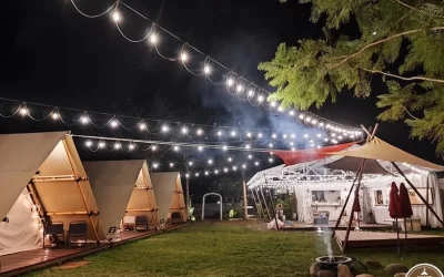 Hsinchu: Lewo Camping Area - a luxury camping experience with one bed and three meals