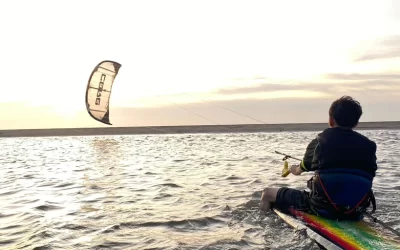 San Tiao Lun Beach Park Kitesurfing Experience in Yunlin